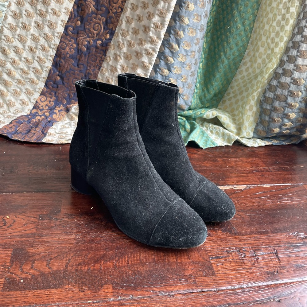 Black Rebecca Minkoff suede ankle boots